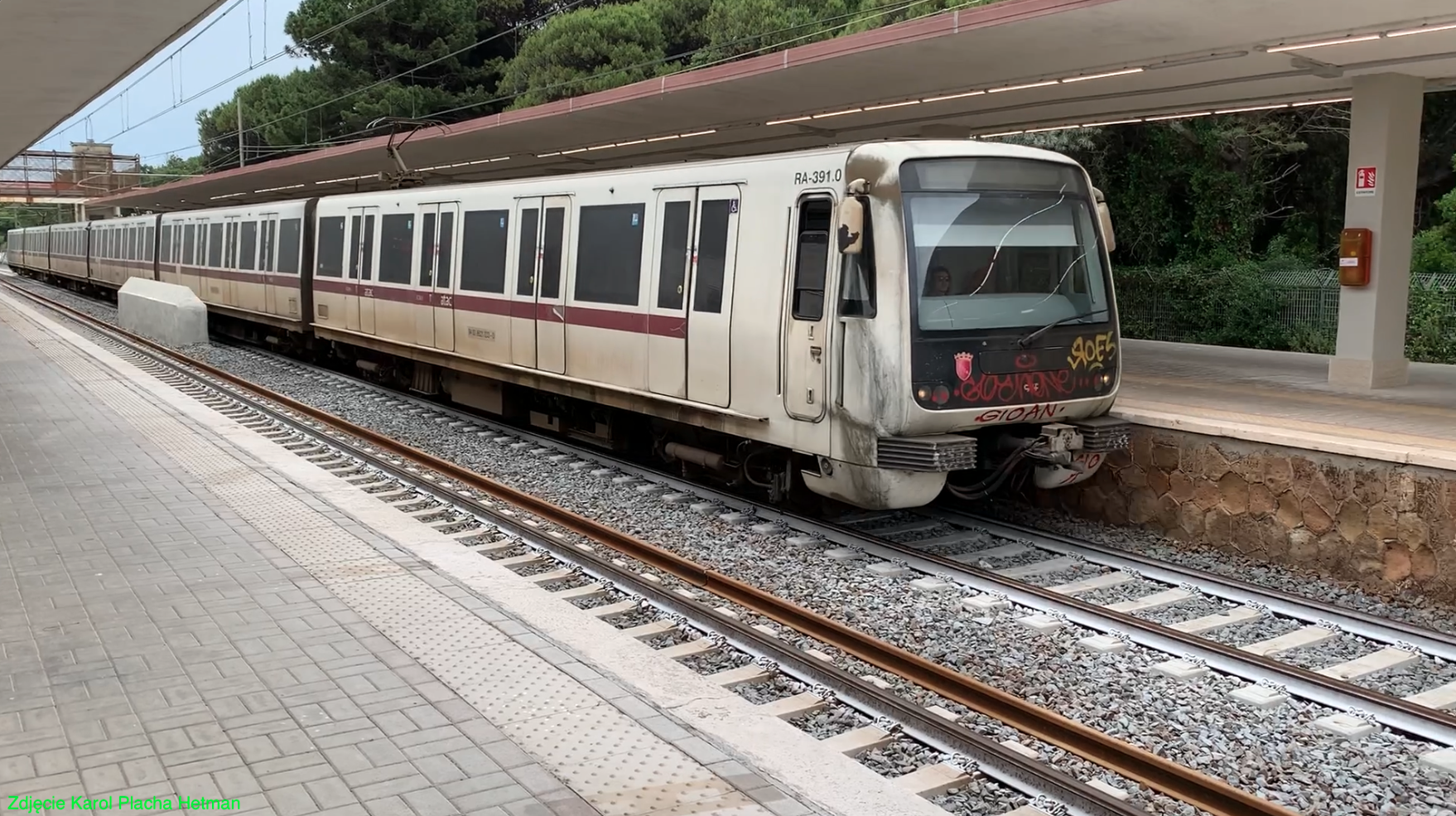 Italy. Suburban train Rome – Ostia. 2023.